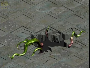 lee pagoda - ground big hole 3D Model