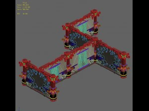 lek pagoda - second floor partitions 3D Model