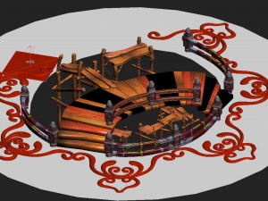 leap tower two - story ladder - pattern 3D Model