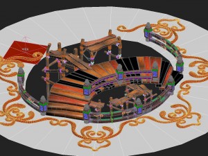 leap tower two - story ladder - pattern 3D Model