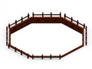 lee pagoda - double the third floor package - fence 3D Model