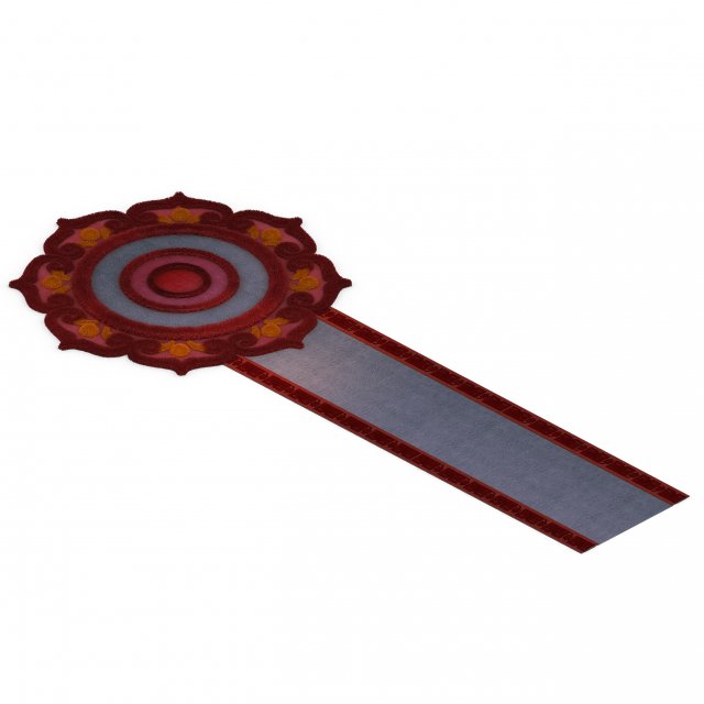 pagoda - lotus - carpet 3D Model .c4d .max .obj .3ds .fbx .stl .blend 