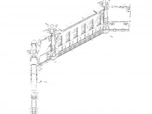 pole tower - sixth floor wall 02 3D Model