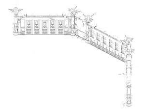 pole tower - sixth floor wall 02 3D Model