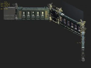 pole tower - sixth floor wall 02 3D Model