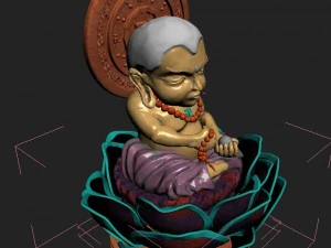 leifeng tower - the sixth floor of the small buddha 3D Model