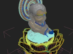 leifeng tower - the sixth floor of the small buddha 3D Model