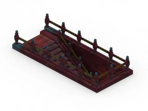 lei pagoda - stairs 3D Model