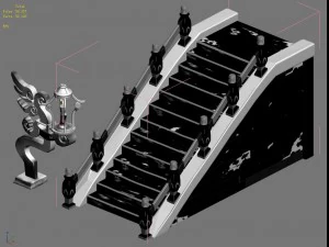 lee pagoda - stairs 02 3D Model