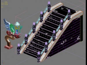 lee pagoda - stairs 02 3D Model