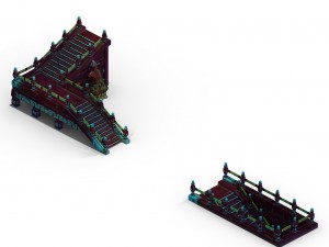 lei pagoda - stairs 07 3D Model
