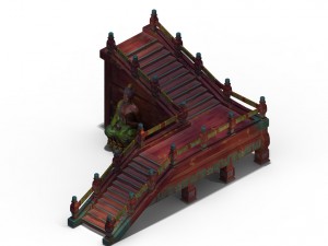 leifeng tower - wooden staircase 03 3D Модель