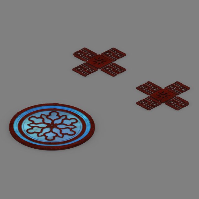 lei fengta - the third floor of the surface jade plate Modelo 3D .c4d .max .obj .3ds .fbx .stl .blend 