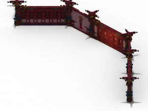 레이펑타 - 3층 벽 3D 모델