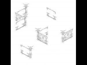 lei fengta - fifth floor partition wall 3D Model