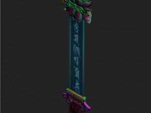 lei fengta - fifth floor debris - curtains 3D Model