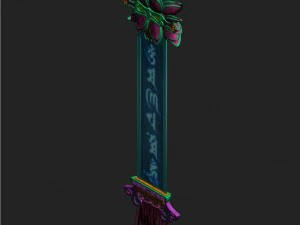 lei fengta - fifth floor debris - curtains 3D Model