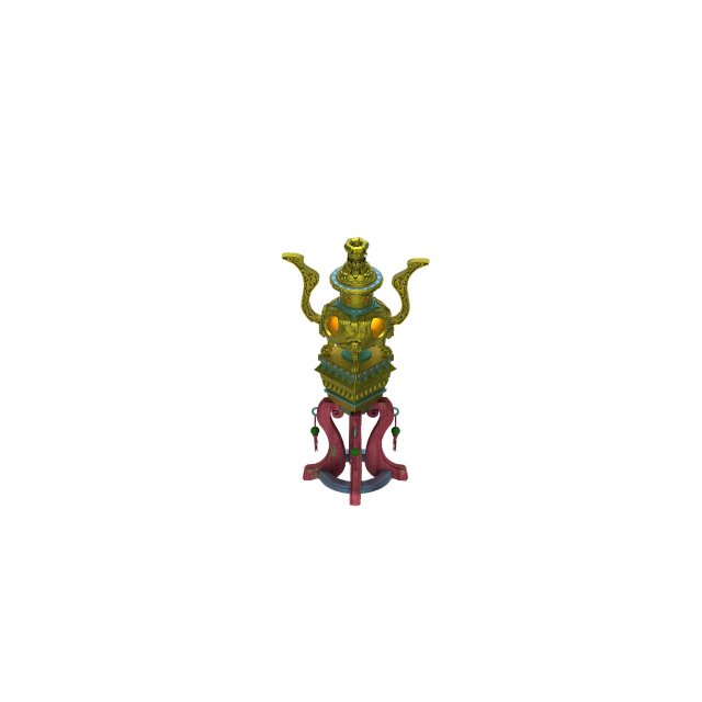 lee pagoda - incense burner 01 3D Model .c4d .max .obj .3ds .fbx .stl .blend 