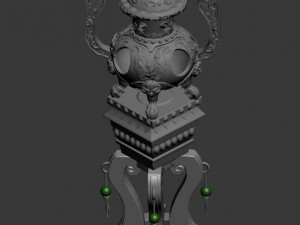 lee pagoda - incense burner 01 3D Model