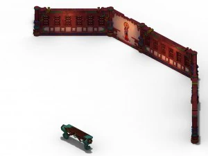 lei fengta - the first floor of the wall - debris 3D Model