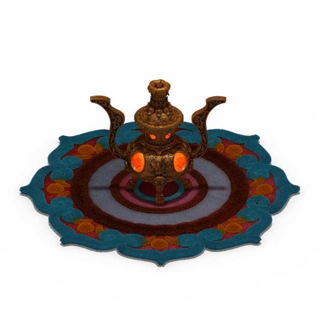 lei fengta - the first floor incense burner Model 3D .c4d .max .obj .3ds .fbx .stl .blend 