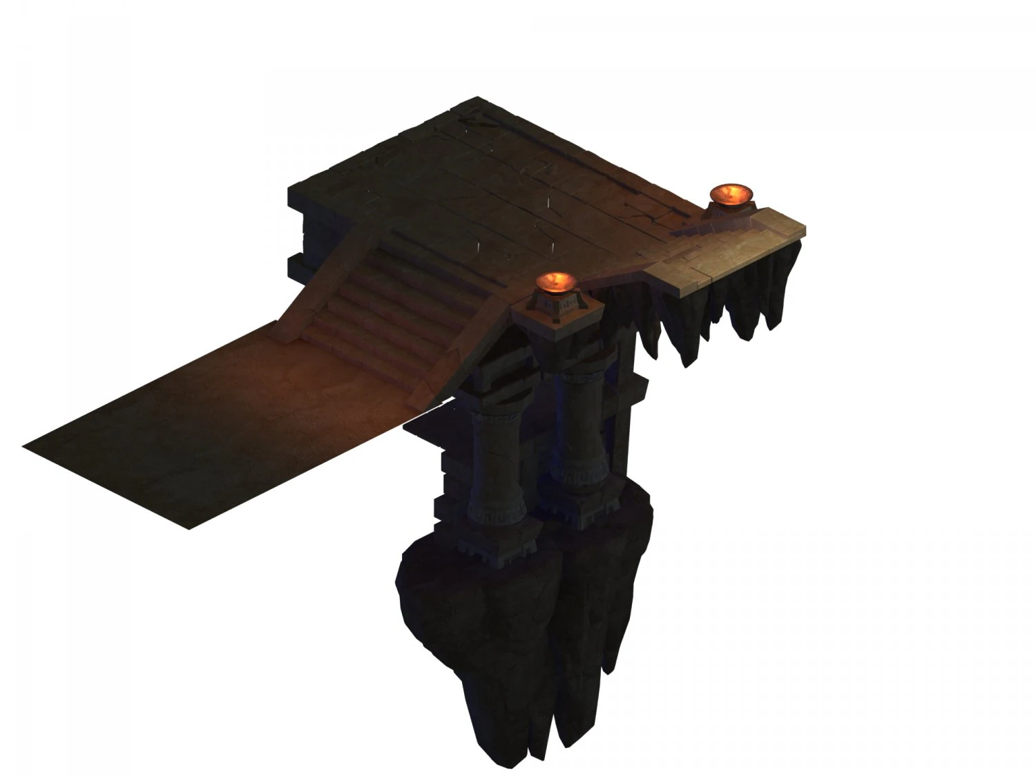 beastmaster - the steps of the palace 3D Model .c4d .max .obj .3ds .fbx .stl .blend 