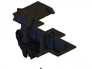 beastmaster - underground wall 3D Model