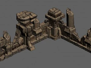 beastmaster - underground wall 3D Model