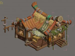 small apricot - wild house 3D Model