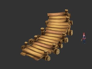 field - small wooden bridge 13 3D 모델