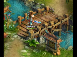 field - small wooden bridge 13 Modello 3D