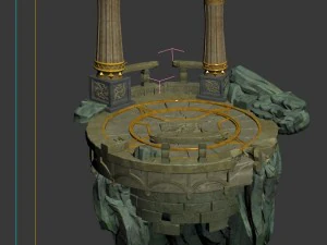 the moon mountain peaks - clan answer shitai 3D Model