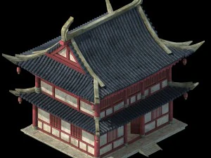 city building - hotel - inn 043 3D Model
