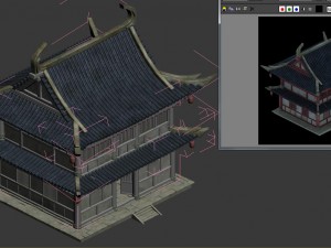 city building - hotel - inn 043 Model 3D