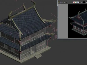 city building - hotel - inn 043 3D Model