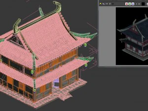 city building - hotel - inn 043 3D Model