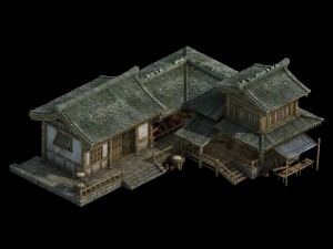 city building - wine stores 03 3D 모델