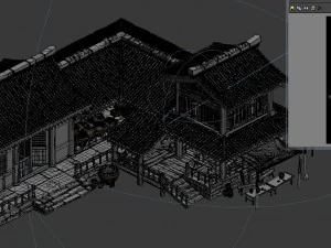 city building - wine stores 03 3D Model