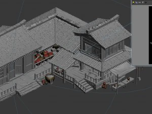 city building - wine stores 03 3D Model
