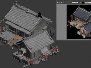 city building - wine stores 04 3D Model