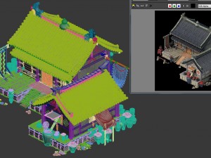city building - wine stores 04 3D Model