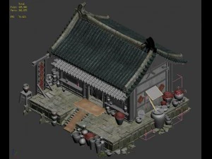 city building - wine stores 05 3D Model