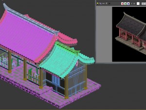 city building - courtroom 03 3D Model