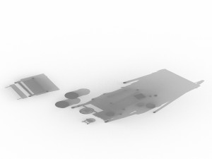 small town shops - buns shop 3D Model
