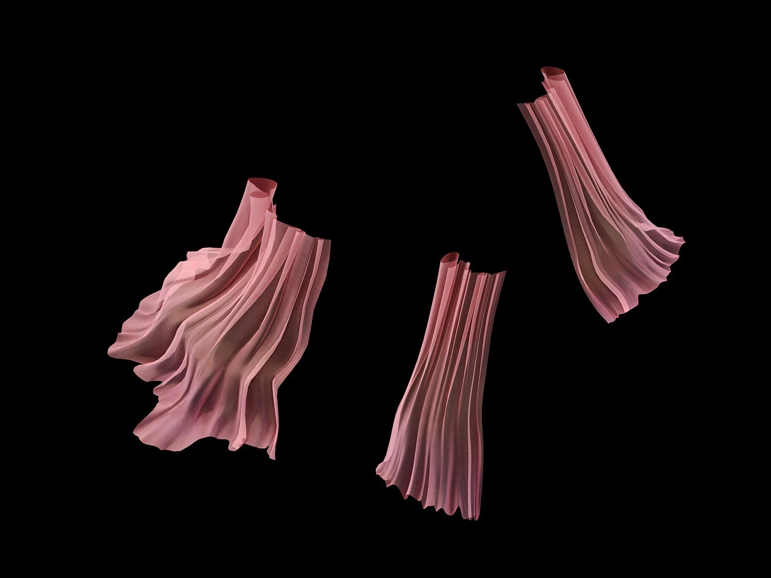 curtain - yarn 3D Model .c4d .max .obj .3ds .fbx .stl .blend