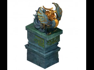 gate guardian beast - statue 3D 모델
