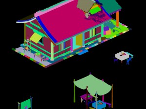 ancient architecture - residential 043 3D-Modell