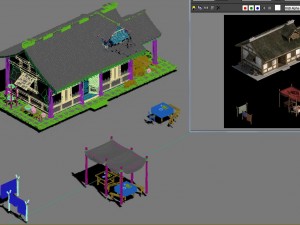 ancient architecture - residential 043 3D-Modell