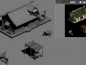 ancient architecture - residential 043 3D-Modell