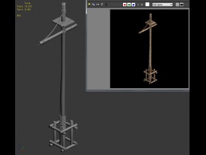 ancient buildings - shops advertising planes 3D Model